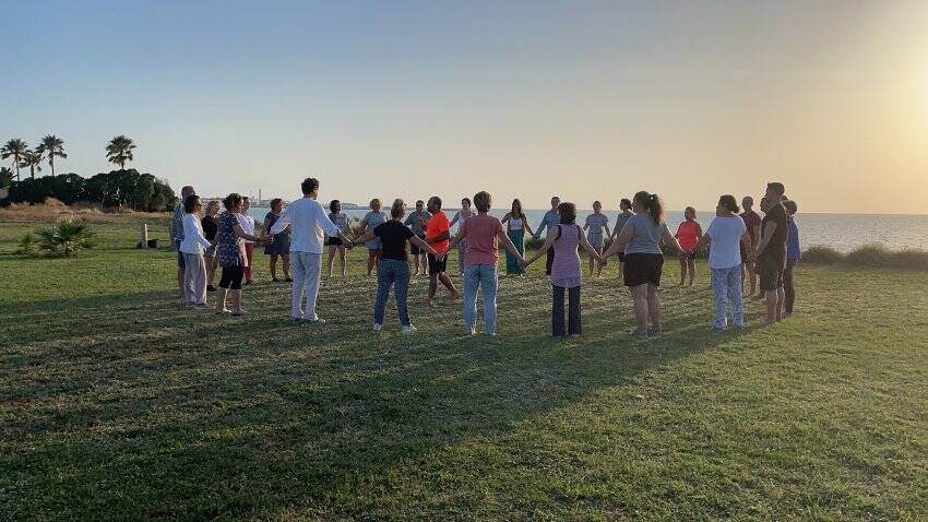 Actividad grupal al aire libre